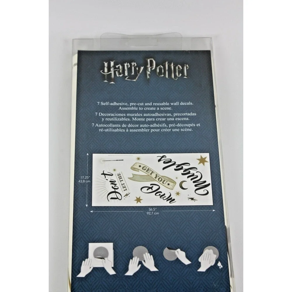 Harry Potter Don't Let The Muggles Get You Down‎ Wall Decals RoomMates 7 Pack